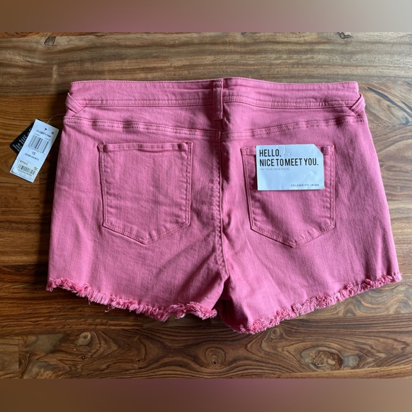 NWT Barbie Summer Pink Y2K Denim Shorts - Picture 2 of 2
